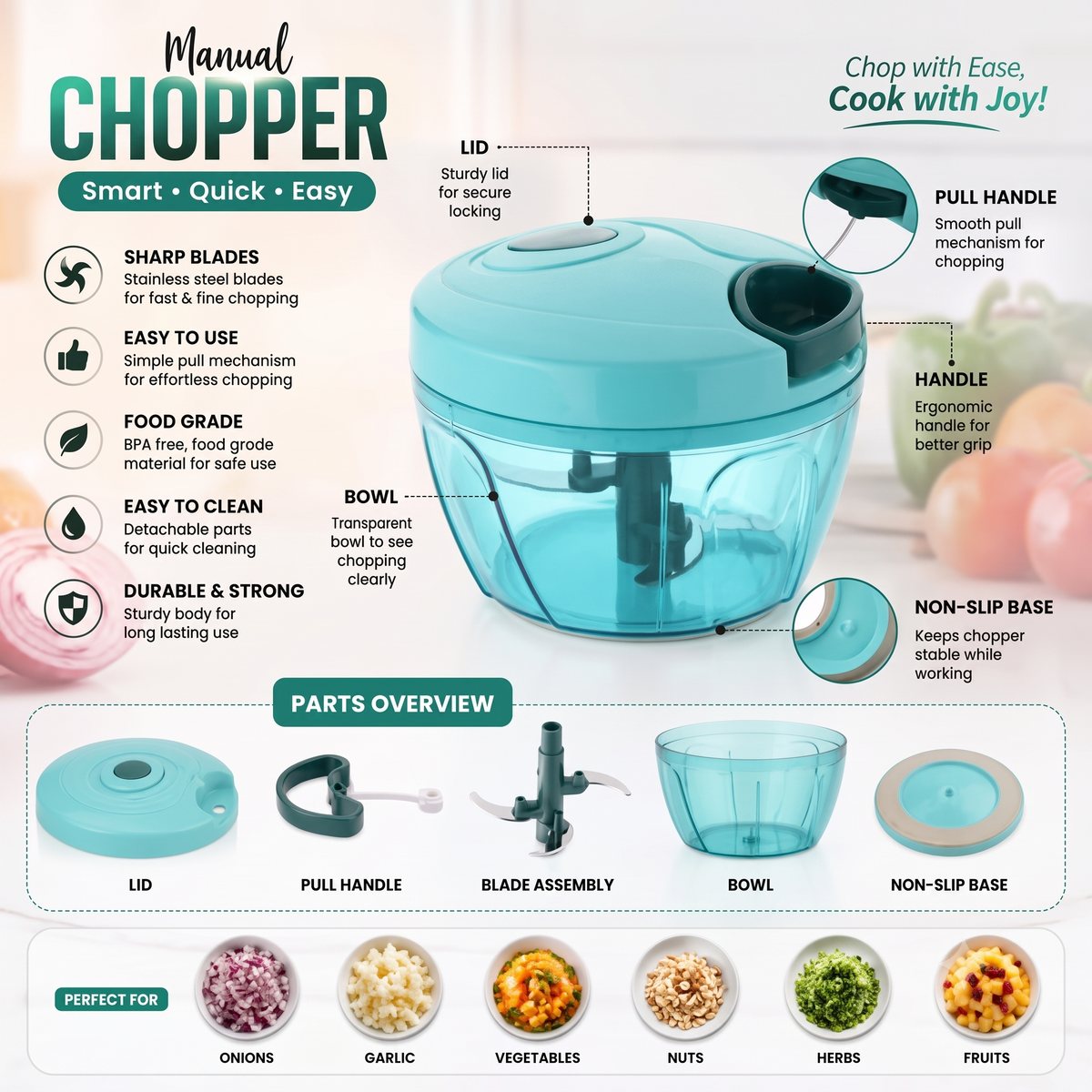 Steel Blade Choppers & Chippers