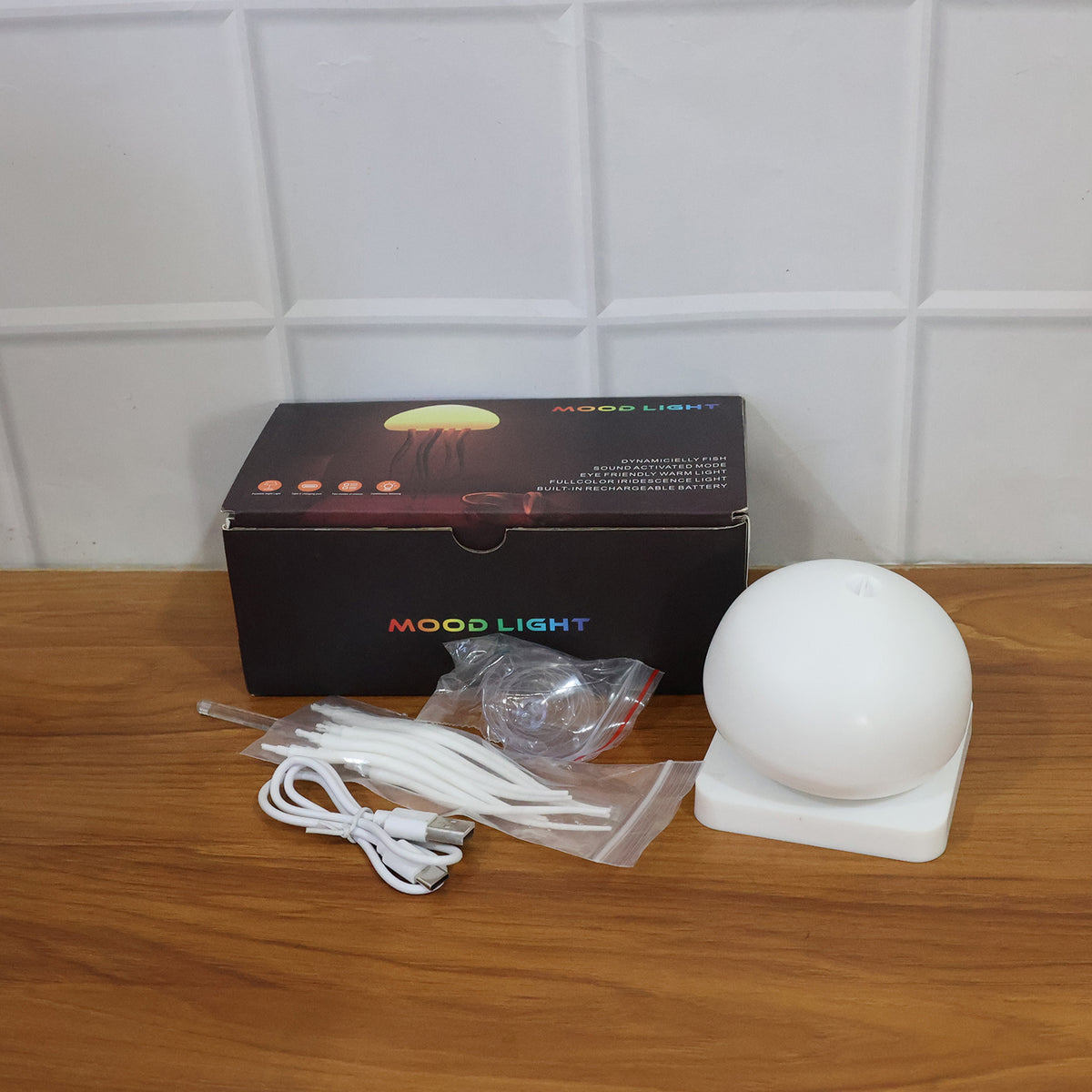 Jellyfish Shape Led Mood Light Lamp (1 Pc)