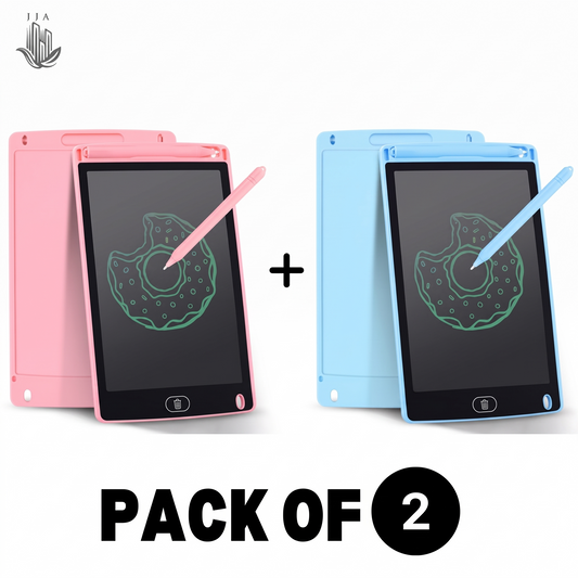 LCD Writing Tablet for Kids – Pack of 2 Reusable Drawing & Writing Pads with Stylus