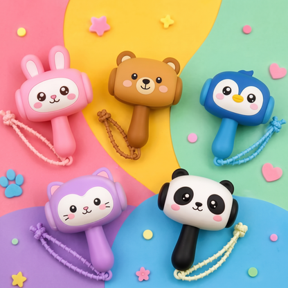🐾 Cute Animal Character Hammer Toy with Wrist Strap